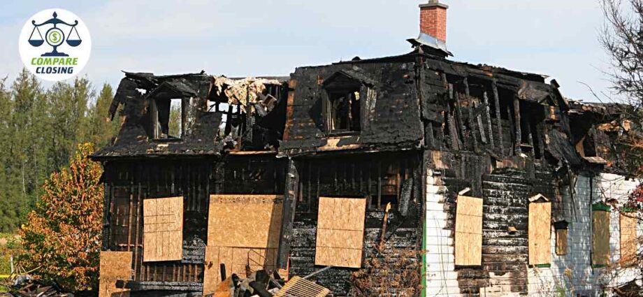 The housing market so hot that a home which is burned-out was listed for $400,000