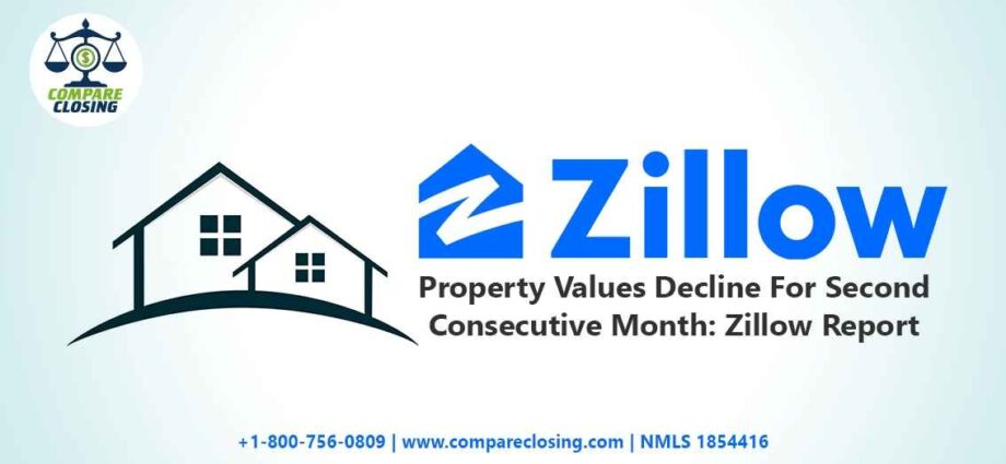 Property Values Decline For Second Consecutive Month - Zillow Report