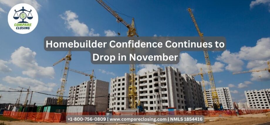 Homebuilder Confidence Continues to Drop in November