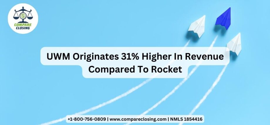 UWM Originates 31 Percent Higher In Revenue Compared To Rocket
