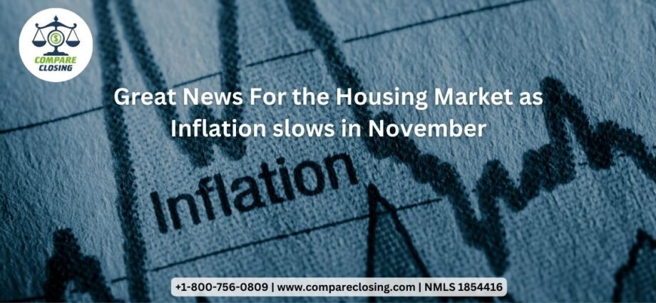 Great News For Housing Market as Inflation slows in November