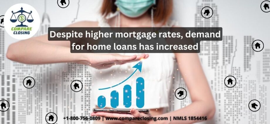 Despite higher mortgage rates, demand for home loans has increased